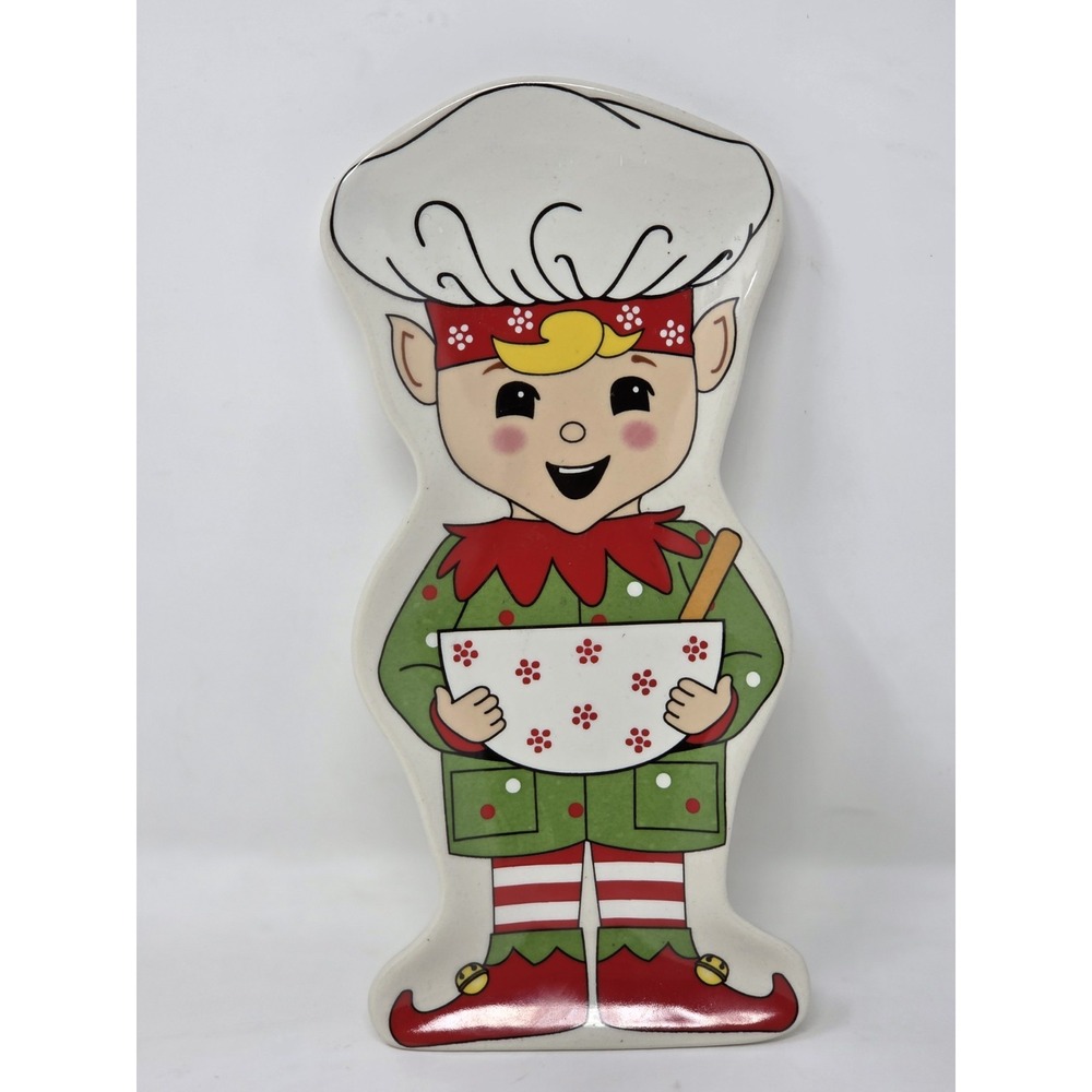 temp-tations‎ by Tara Christmas Elf Spoon Rest 8.5" PPP-SD-504747